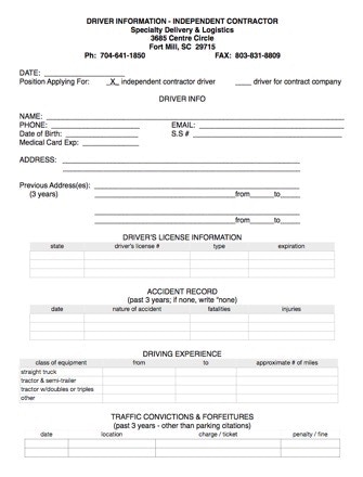Driver Recruitment Application