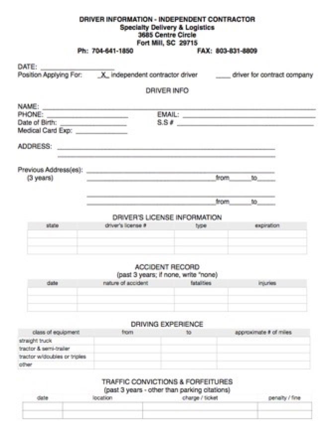 Driver Recruitment Application